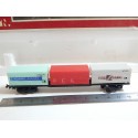 320487 LIMA WAGON PLAT 3 CONTENEURS SAE LAND EN BOITE ECHELLE N 1/160