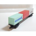 320487 LIMA WAGON PLAT 3 CONTENEURS SAE LAND EN BOITE ECHELLE N 1/160