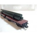 320482 LIMA WAGON PLAT DOUBLE CHARGER DE TUBES EN BOITE ECHELLE N 1/160