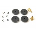 R 258 LOT DE 4 COURONNE DIM 14 MM AVEC CLIPS JOUEF - HO