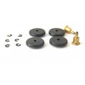 R 258 LOT DE 4 COURONNE DIM 14 MM AVEC CLIPS JOUEF - HO