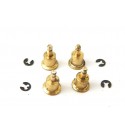 R 3236 - LOT DE 4 AXE DE FIXATION BOGIE CAPTEUR JOUEF AVEC CLIPS- HO
