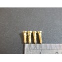 R 16517 JOUEF 4 VIS EN LAITON 2 X 7,80 LOCOMOTIVE POUR LOCOMOTIVE JOUEF HO