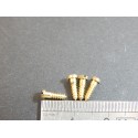 R 16517 JOUEF 4 VIS EN LAITON 2 X 7,80 LOCOMOTIVE POUR LOCOMOTIVE JOUEF HO