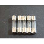 Réf 5031 LOT DE 5 FUSIBLES EN VERRE 1 AMPERE 5 X 20 mm