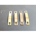 R 260 - LOT DE 4 BRIDES FINE DE FIXATION MOTEUR DE LOCOMOTIVE JOUEF - HO