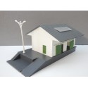 JOUEF MAQUETTE HANGAR DEPOT MARCHANDISES EN BON ETAT + LAMPADAIRE HO