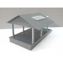 JOUEF MAQUETTE HANGAR OUVERT EN BON ETAT + LAMPADAIRE HO