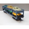 JOUEF WAGON STVA GRIS BLEU + 6 VOITURES EN BON ETAT HO SANS BOITE