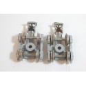 JEUX DE BOGIE TYPE Y 25 GRIS ROUES METAL POUR WAGON JOUEF HO -