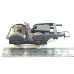 R 16611 UN BOGIE ROUES METAL BRUNIE GRUE COCKERILL JOUEF ATTELAGE PLASTIQUE HO