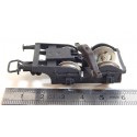 R 16611 UN BOGIE ROUES METAL BRUNIE GRUE COCKERILL JOUEF ATTELAGE PLASTIQUE HO