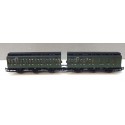 MARKLIN LOT DE DEUX VOITURES 2 CL 3 PATTES ESSIEUX 2 RAILS HO SANS BOITE