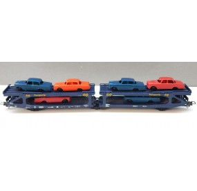 LIMA WAGON STVA BLEU AVEC VOITURE HO SANS BOITE