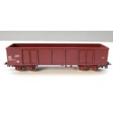 JOUEF WAGON TOMBEREAU MARRON A BOGIES A BORD HAUT SANS BOITE HO