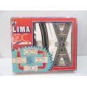 LIMA SET DE RAILS DROITS + COURBES + CROISEMENT REF 404010 HO EN BOITE