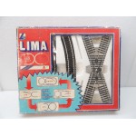 LIMA SET DE RAILS DROITS + COURBES + CROISEMENT REF 404010 HO EN BOITE