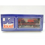 REF 6520 JOUEF WAGON PLAT + 2 TRACTEURS HO BOITE BLEU NEUF BLISTER