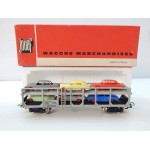 REF 640 JOUEF WAGON STVA NOIR AVEC 6 VOITURES HO EN BOITE ROUGE N°2
