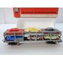 REF 640 JOUEF WAGON STVA NOIR AVEC 6 VOITURES HO EN BOITE ROUGE N°2