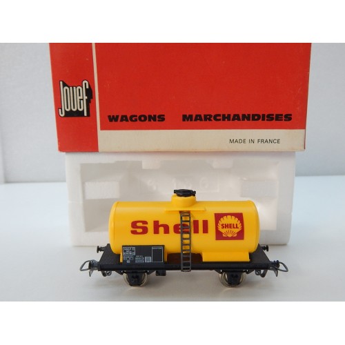 Ref 6307 JOUEF WAGON CITERNE JAUNE SHELL ETAT NEUF BOITE ROUGE HO