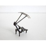 Réf 5675- PANTOGRAPHE UNIJAMBISTE EN METAL NOIR DOUBLE ARCHET JOUEF HO
