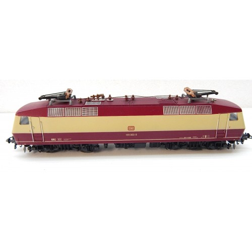 LIMA LOCOMOTIVE DB 120 003 - 9 BEIGE ET ROUGE HO SANS BOITE