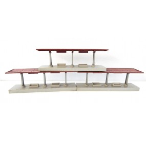 JOUEF MAQUETTE LOT DE 3 QUAIS DE GARE HO SANS BOITE