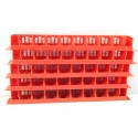 A007 LOT DE 5 AMENAGEMENTS ROUGE AVEC RAMBARDE DE VOITURE VOYAGEUR JOUEF HO