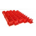 A007 LOT DE 5 AMENAGEMENTS ROUGE AVEC RAMBARDE DE VOITURE VOYAGEUR JOUEF HO