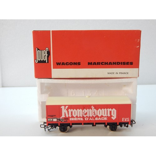 REF 6260 JOUEF WAGON COUVERT A ESSIEUX KRONENBOURG EN BOITE ROUGE HO