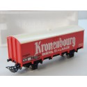 REF 6260 JOUEF WAGON COUVERT A ESSIEUX KRONENBOURG EN BOITE ROUGE HO