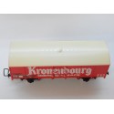REF 6260 JOUEF WAGON COUVERT A ESSIEUX KRONENBOURG EN BOITE ROUGE HO