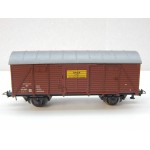ROCO WAGON COUVERT MARRON NS NEDERLAND A ESSIEUX + FEUX FIN CONVOIE HO