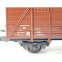 ROCO WAGON COUVERT MARRON NS NEDERLAND A ESSIEUX + FEUX FIN CONVOIE HO