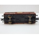 ROCO WAGON COUVERT MARRON NS NEDERLAND A ESSIEUX + FEUX FIN CONVOIE HO