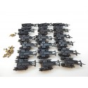 R 16785 - LOT DE 18 BOGIES VOITURE JOUEF ANCIENNE ATTELAGE A GRIFFES HO