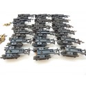 R 16785 - LOT DE 18 BOGIES VOITURE JOUEF ANCIENNE ATTELAGE A GRIFFES HO