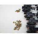 R 16785 - LOT DE 18 BOGIES VOITURE JOUEF ANCIENNE ATTELAGE A GRIFFES HO