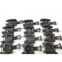 R 16785 - LOT DE 18 BOGIES VOITURE JOUEF ANCIENNE ATTELAGE A GRIFFES HO