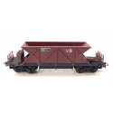 JOUEF UN WAGONS TREMIE VB MARRON A BOGIES HO SANS BOITE
