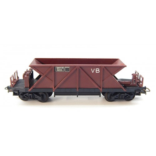 JOUEF UN WAGONS TREMIE VB MARRON A BOGIES HO SANS BOITE