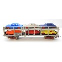 JOUEF WAGON STVA GRIS + 6 VOITURES JOUEF HO EN BON ETAT HO SANS BOITE