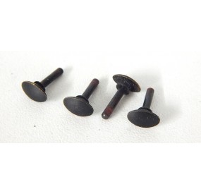 ref 16852 - HORNBY 4 TAMPONS EN METAL D'ORIGINE DE LOCOMOIVE HO