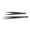 CC1009 OUTILS JEUX DE 2 PINCES BRUCELLES EN METAL DE PRECISION