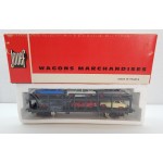 JOUEF WAGON STVA NOIR AVEC 6 VOITURES HO EN BOITE ROUGE NEUF BLISTER REF 6540