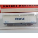 JOUEF WAGON COUVERT NESLE A BOGIES HO EN BOITE ROUGE REF 6561 SOUS BLISTER