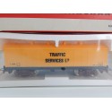 JOUEF WAGON COUVERT TRAFFIC SERVICES HO EN BOITE ROUGE REF 6564 SOUS BLISTER