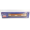 JOUEF VOITURE EXTREMITE 2 NIVEAUX 2 CL ORANGE ET BEIGE NEUVE EN BOITE BLEU 5081 HO