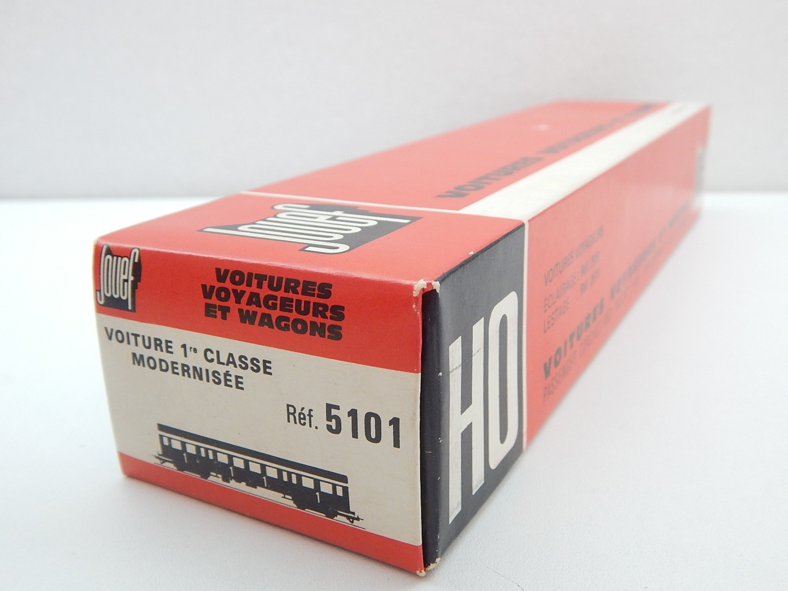 2 Voitures Voyageurs Jouef HO – Modernisées, France, époque Romilly, Voie HO